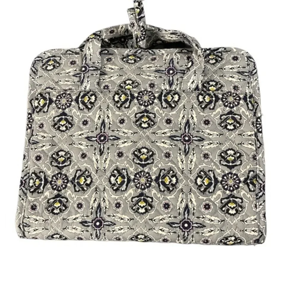 Jewelry/Toiletry Bag Tapestry Gray Blue Paisley #0008